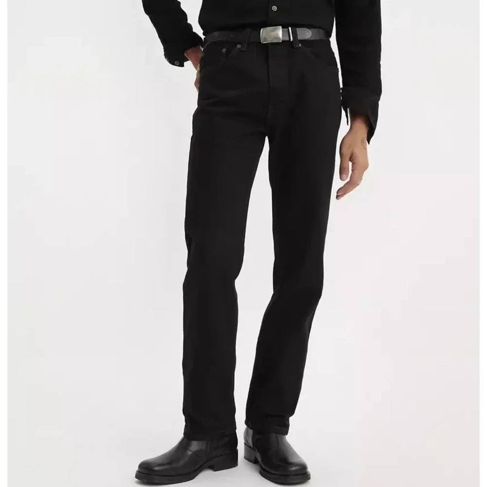 NWT Levi's 505 Jeans Men's 32x30 Straight Mid Rise Premium Soft Twill Black